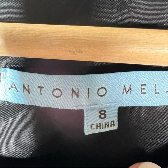 Antonio Melani black and gray plaid business casual sheet dress size 8 B119 - Picture 2 of 4